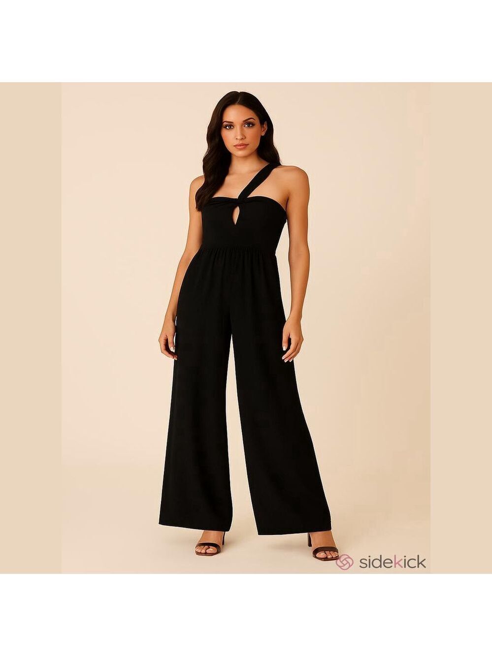 Verie One-Shoulder Black Jumpsuit – Size XS, Brand New Without Tags